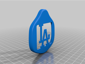 la Dodgers cara prato montana mascarar 3d print model - Mito3D