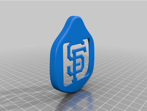 sf giants face plate montana mask 3d print model - Mito3D