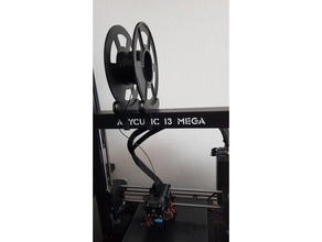 anycubic snap fit tush bobine titulaire soutien i3 méga filament porte 3d print model - Mito3D