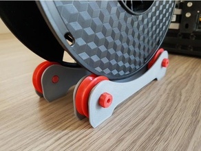 filament spool roller 608 bearing bobine holder screw simple support 3d print model - Mito3D