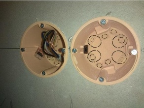 Interconexões caixas parede ocas conector alemão pattress openscad 3d print model - Mito3D