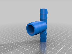 customized hose barb teteee 3d print model - Mito3D