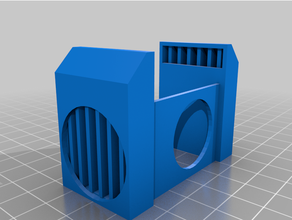 v6 3 fans support base 3d print model - Mito3D