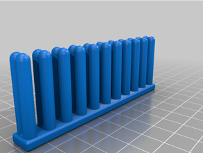 patch cable organizer customized 3d print model - Mito3D