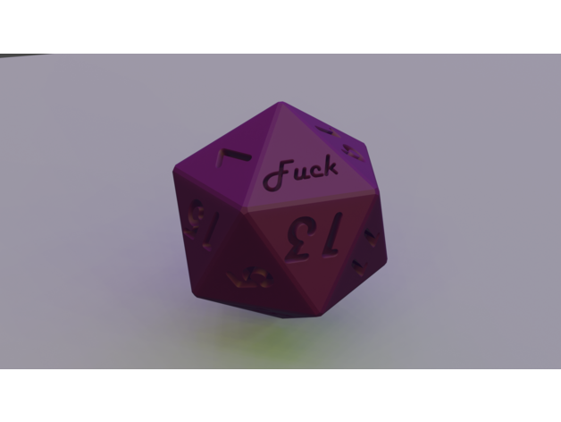 d20 krit Scheiße 3D print model - Mito3D