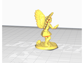 elf angel - gabriel creature dnd miniature dungeons dragons hero miniatures 3d print model - Mito3D
