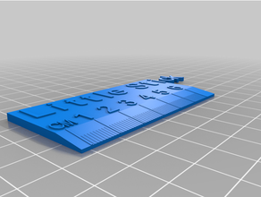 özelleştirilmiş cetvel 3d print model - Mito3D