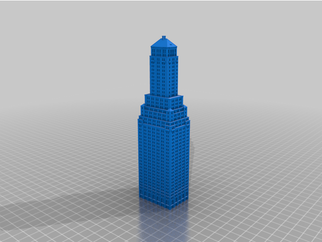 transport bâtiment anycubic architecture Broadway ville gratte ciel Manhattan York nyc Renaissance horizon tour 3D print model - Mito3D