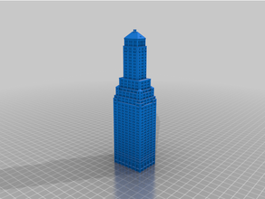 transportation building anycubic architecture broadway city highrise manhattan york nyc renaissance skyline skyscraper tower 3d print model - Mito3D