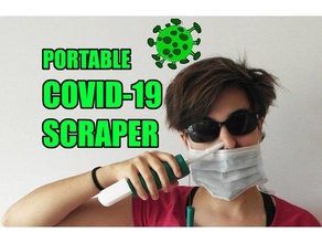 portatile covid 19 raschietto coronavirus 3d print model - Mito3D