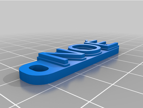 keychain 3d print model - Mito3D