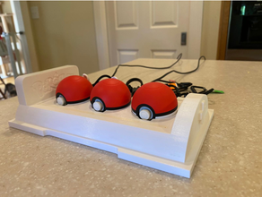 pokebola cargando muelle pokemon centrar recuperación máquina pokemongo 3d print model - Mito3D
