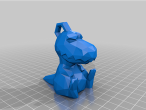 poli Rex anahtarlık yeniden düzenleme t rex Trex 3d print model - Mito3D