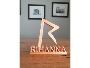 Rihanna ornement célébrité musique pop étoile chanteur 3d print model - Mito3D