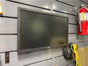 parede ripas Vesa monitor monte suporte 3d print model - Mito3D