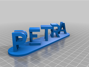 mikey petra dual lettera blocchi illusione personalizzatore personalizzato 3d print model - Mito3D