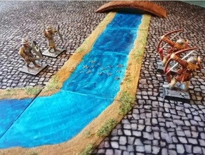 river 28mm profile 15mm 25mm frostgrave scatter terrain toh wargame wargaming 3d print model - Mito3D