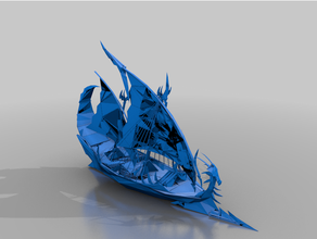 Sombrio duende man'o'war navios elfos manowar whfb 3d print model - Mito3D
