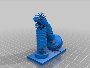 destroyed greeble city wifi tower 3d print model - Mito3D