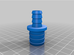 rubber water fitting 3d print model - Mito3D