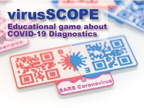 virusscope - educational game covid-19 diagnostics corona coronavirus covid19 education scopes stem virus 3d print model - Mito3D