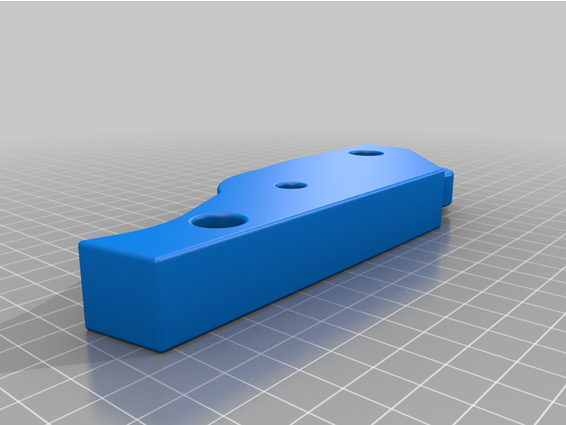 supporto 2 posizioni lettino mare mod fori passanti 3D print model - Mito3D