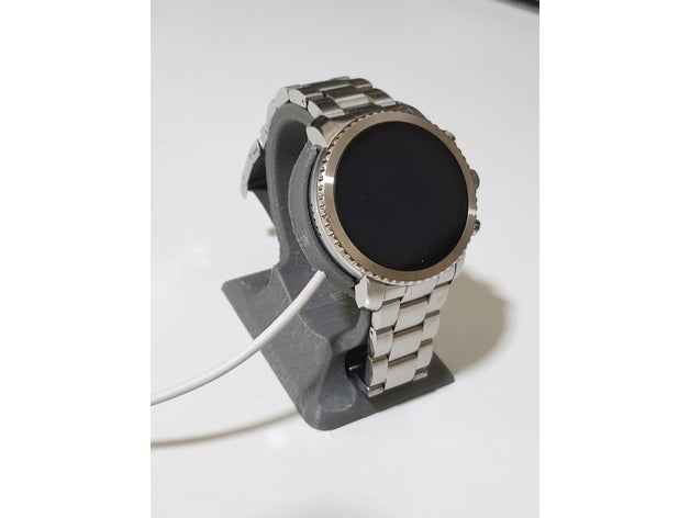 fossile esploratore ricarica dock orologio intelligente caricabatterie titolare supporto In piedi 3D print model - Mito3D