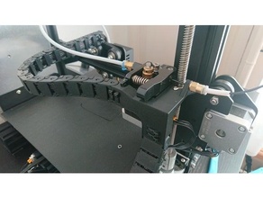 ince eksen kablo Zincir ekstrüder Hotend binmek ender 3 profesyonel 3d print model - Mito3D