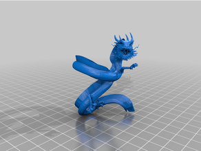 asian-style dragon aos asian dnd dragon whfb 3d print model - Mito3D