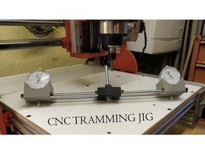 cnc spindle dial gauge tramming jig machine diy ground rods router setting 3d print model - Mito3D