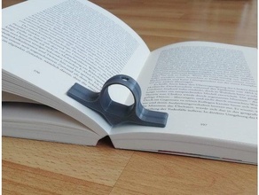 reading aid support book holder bookmark buch learning lese lesehilfe read scan school thread 3d print model - Mito3D
