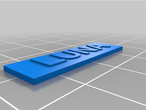 personnalisé tableau bord Étiquettes 3d print model - Mito3D
