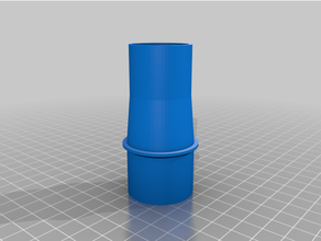 personalizzato vuoto tubo flessibile Adaptstaubser 3d print model - Mito3D