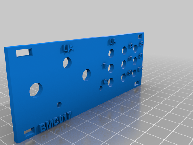 1u bmc017 2lfosh bmc eurorack panneau 3D print model - Mito3D