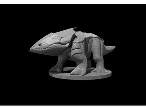 Bulette Atualizada dnd terra Tubarão 3d print model - Mito3D