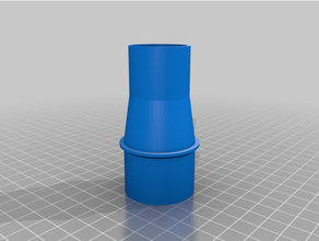 personalizzato vuoto tubo flessibile Adaptstaubserichtigr 3d print model - Mito3D