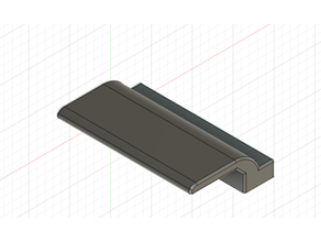 balcony door handle -glue- 3d print model - Mito3D