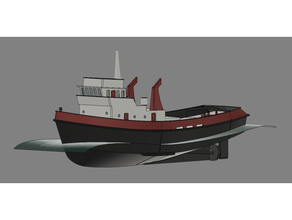 puxão barco Sansão 3d print model - Mito3D