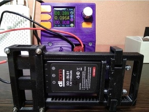 universale batterie test titolare supporto accuframe 3d print model - Mito3D