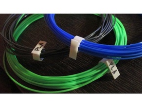 filamenti fili morsetto filamento titolare supporto bobina tubo flessibile 3d print model - Mito3D