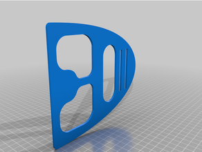 simple jersey mask covid-19 stancil 3d print model - Mito3D