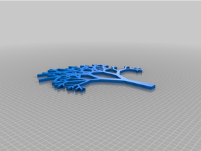 personalizado 2d fractal árbol 3d print model - Mito3D