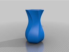 Spiral Pentagon Vase Modus 3d print model - Mito3D