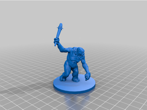 ellpro troll creature dnd miniature dungeons dragons monster 3d print model - Mito3D