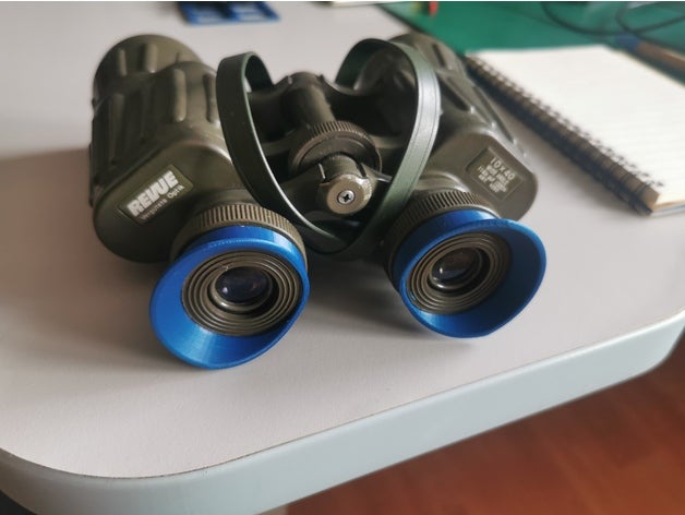 revisión 10x40 binocular ocular proteger ojo Guardia taza 3D print model - Mito3D