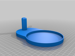 pop filtro base azul Yeti microfone suporte 3d print model - Mito3D