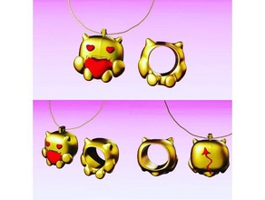 funko debil necklace ring anillo anillos arte colgante colla pop jewelry joyeria toy 3d print model - Mito3D