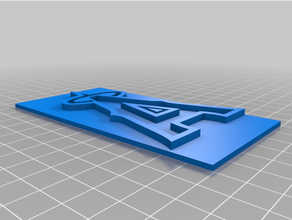 anahiem melekler logo 3d print model - Mito3D