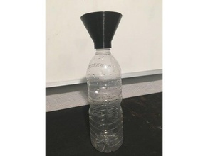 água garrafa funil 3d print model - Mito3D