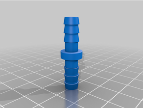 hose connector 6mm customized 3d print model - Mito3D